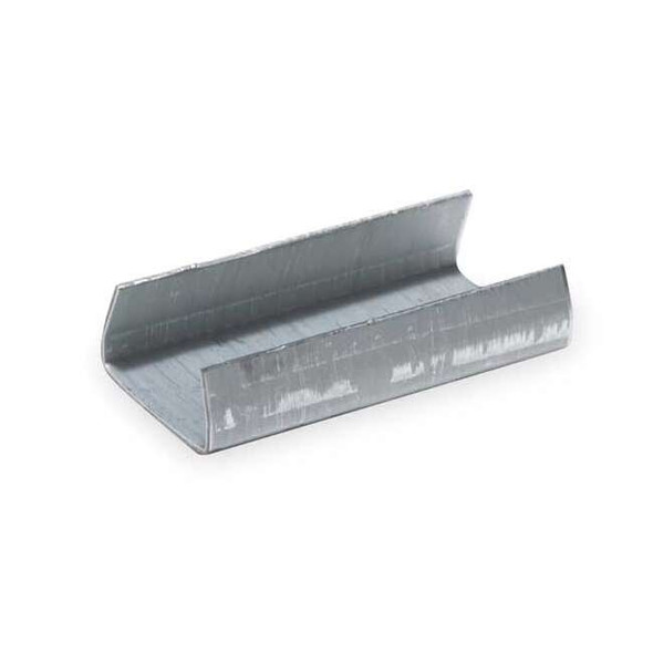 Strapping Steel, 1/2 in W, 1 1/4in L, Open Seals, Flat, 200 PK