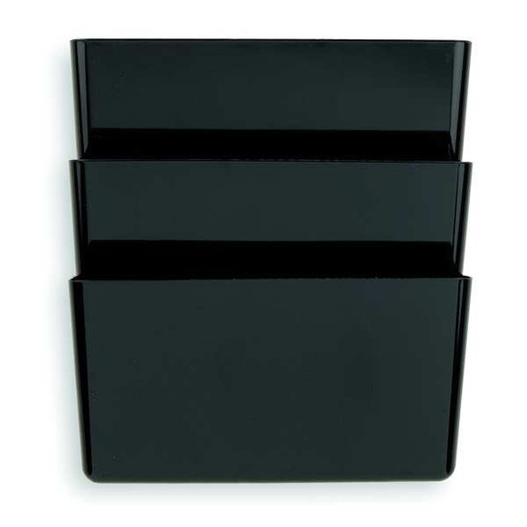Officemate Wall File,Black,14 1/2in H,PK3 26092 Officemate Wall File,Black,14 1/2in H,PK3 26092
