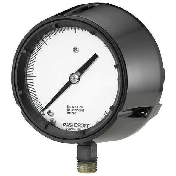 Ashcroft Pressure Gauge,0 to 600 psi,4-1/2In 451259SD04L600#