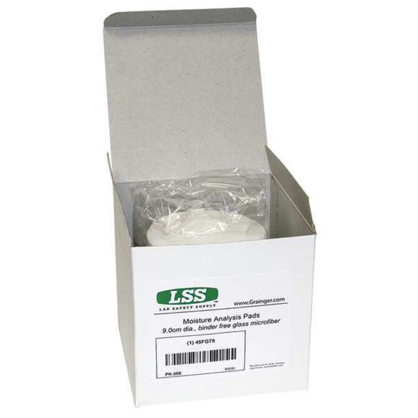 Labexact Moisture Analyzer Pad,3-1-2 in. L,PK200 45FG79