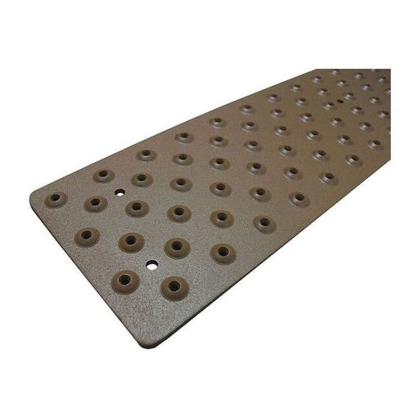 Stair Tread Cover Aluminum Brown, 30 in W x 1/4 in Thick