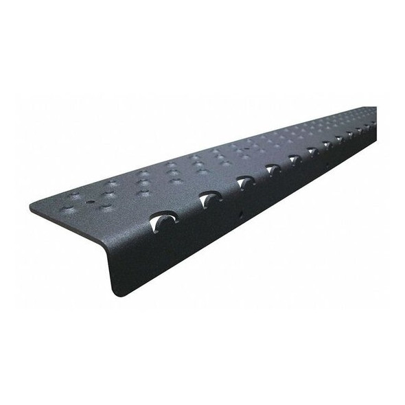 Handi Treads Stair Nosing Aluminum Black, 36 in W x 1/4 in Thick NSN122736BK0