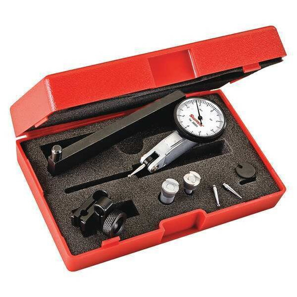 Starrett Dial Test Indicator Set,1-1/4",White 3808AC