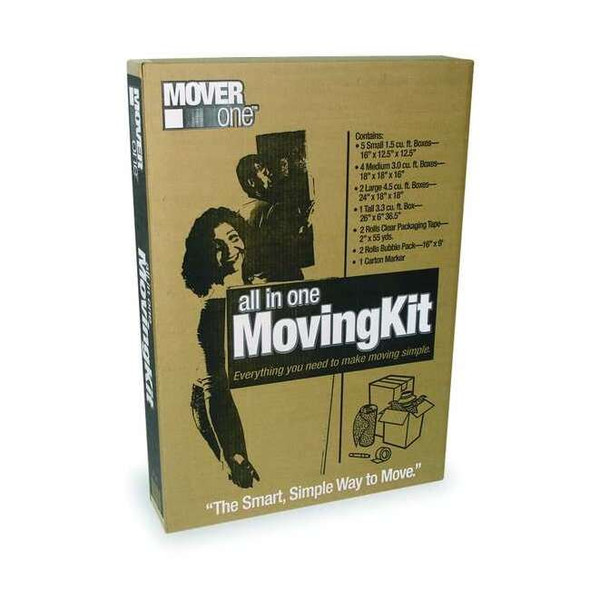27 in x 26 in x 5 3/4 in Moving Box, Kraft, Corrugate, Single Wall, 200#