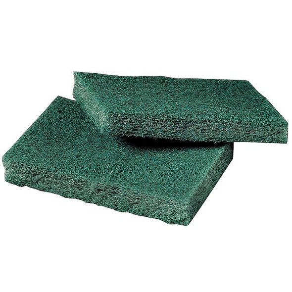 3m Scouring Pad,4 1/2 in L,Green,PK80 9650