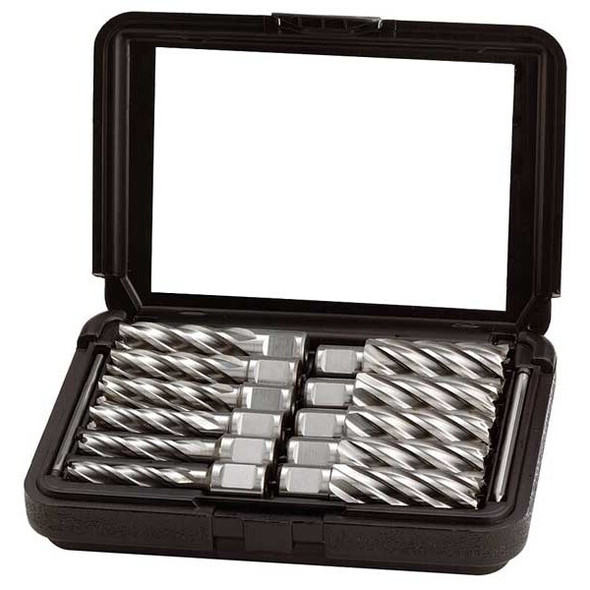 Manufacturer Varies Annular Cutter Set,M2 HSS,2 In D,11 Pc 4THF7