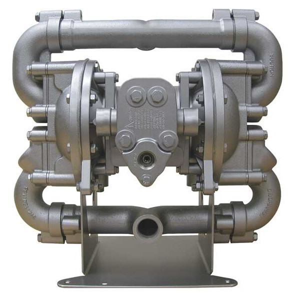 Double Diaphragm Pump, Aluminum, Air Operated, Buna N, 70 GPM