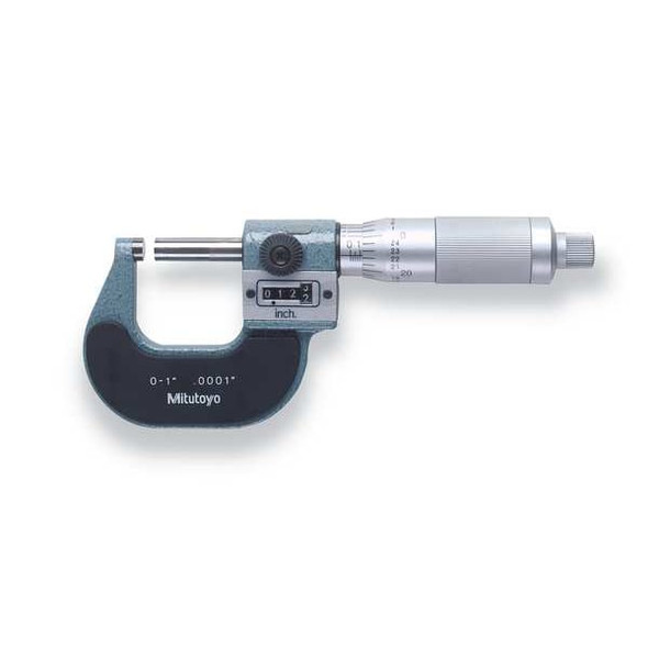 Mitutoyo Digital Micrometer,0 to 1",Friction 193-211