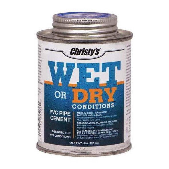 Christys Pipe Cement,Aqua Blue,8 oz. RH-WET-HP-24
