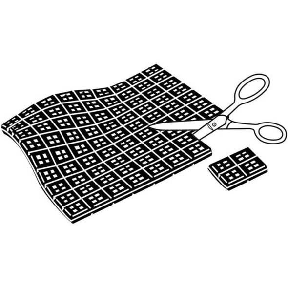 Mason Industries Vibration Isolator Pad,3-8 in H,PK2 4C973