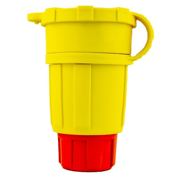 Locking Connector, L16-30R, 30 A, 480V AC, Three Phase, 3 Pole, Yellow