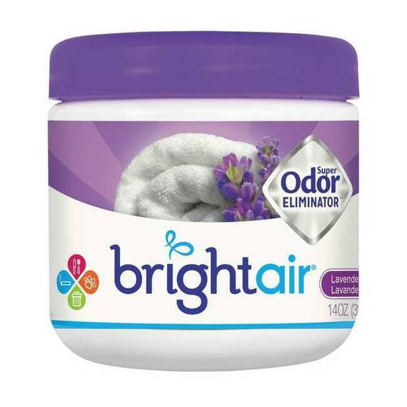 Bright Air Deodorizer,14 oz.,Plastic Jar,PK6 BRI 900014