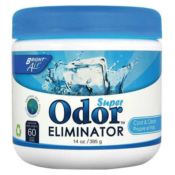 Bright Air Deodorizer,14 oz.,Plastic Jar,PK6 BRI 900090