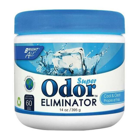 Bright Air Deodorizer,14 oz.,Plastic Jar,PK6 BRI 900090