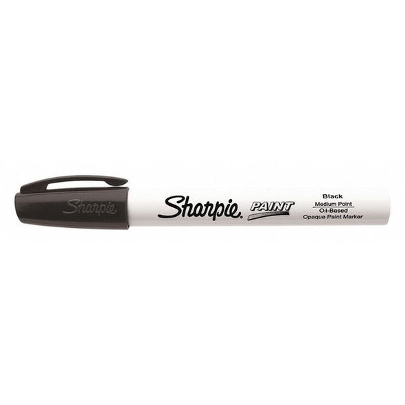 Sharpie Liquid Paint Marker, Black, Fiber, PK12 35549