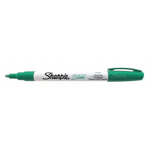 Sharpie Paint Marker,Fine Point,Green,PK12 35537 Sharpie Paint Marker,Fine Point,Green,PK12 35537