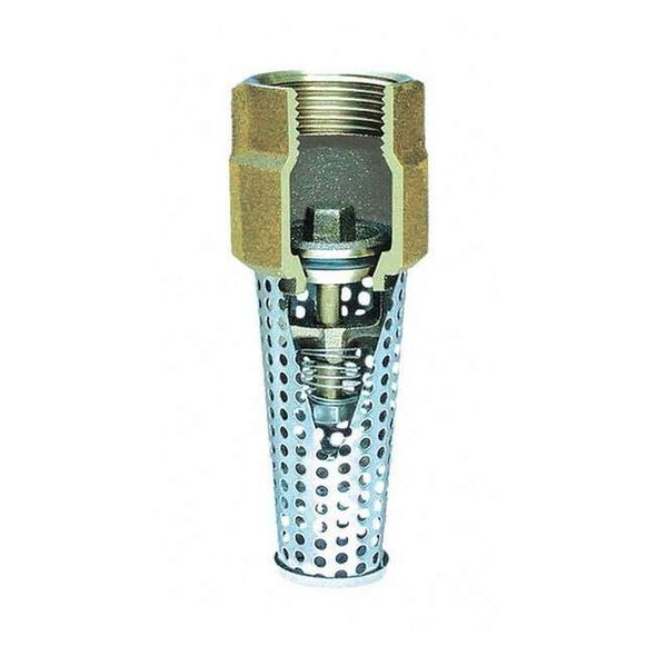 Simmons Foot Valve,1" Size,NPT,1-3/4" L,1-3/4" W 453SB