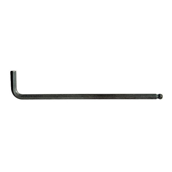 Metric Plain Ball Hex Key Hex Key, 4 mm Tip Size, 5 7/16 in Long, 15/16 in Short