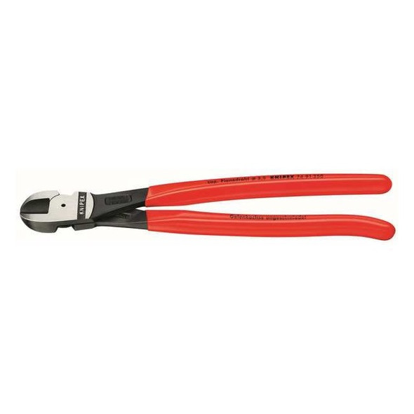 Knipex 10" High-Leverage Center Cutter, Plastic Grip 74 91 250