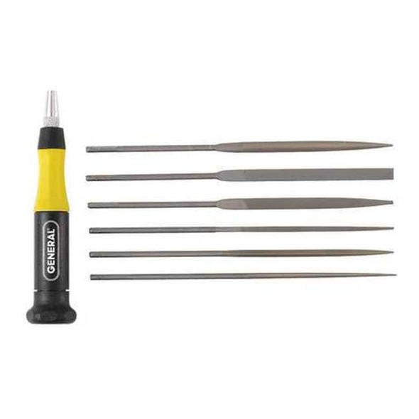 General Tools Needle File Set,Swiss,6 Pieces 707476