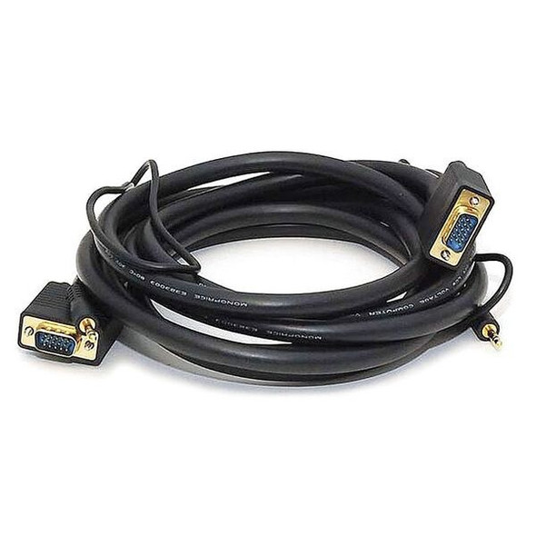 Monoprice CPU Cord,SVGA/3.5mm Stereo M to M,10ft 558