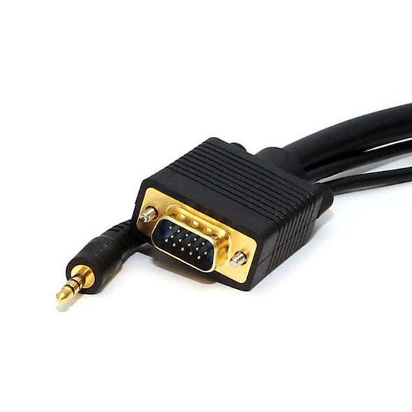 Monoprice CPU Cord,SVGA/3.5mm Stereo M to M,10ft 558