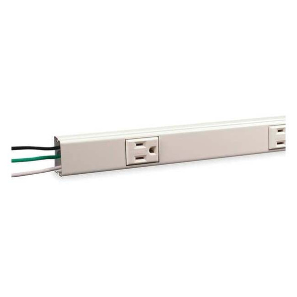 Legrand Prewired Raceway,6 Outlets,Steel V20GB306