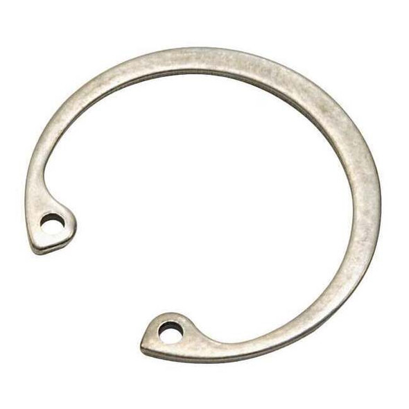Internal Retaining Ring, Stainless Steel, Plain Finish, 9/16 in Bore Dia., 10 PK