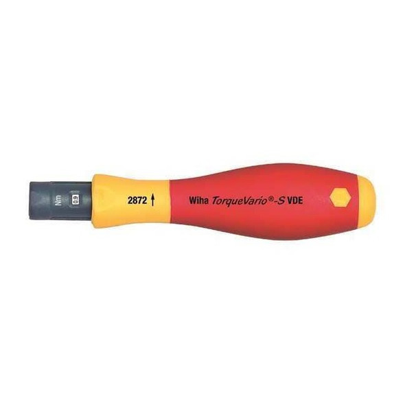 Wiha Torque Screwdriver,Adj.,Plastic Housing 28727