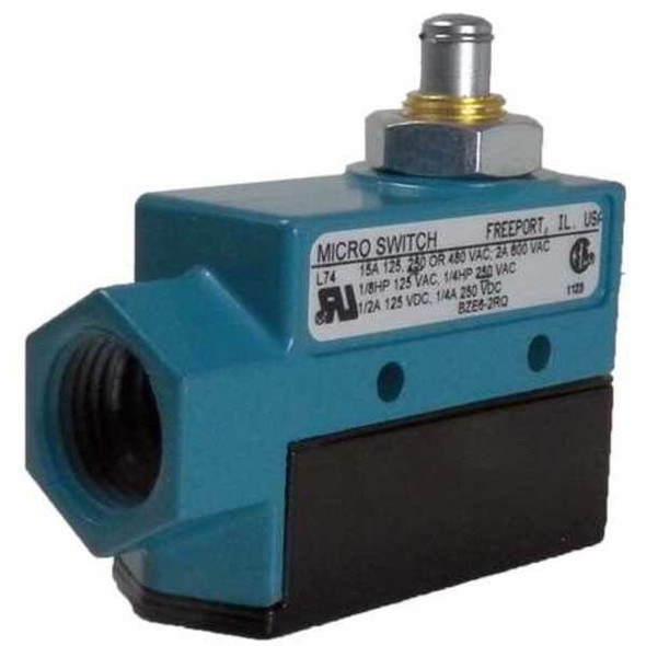 Limit Switch, Plunger, 1NC/1NO, 15A at 600V AC, Actuator Location: Top