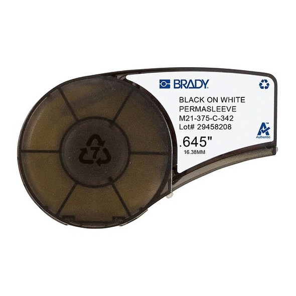 Heat Shrink Wire and Cable Labels for Brady M210 and M211, 3/8in dia