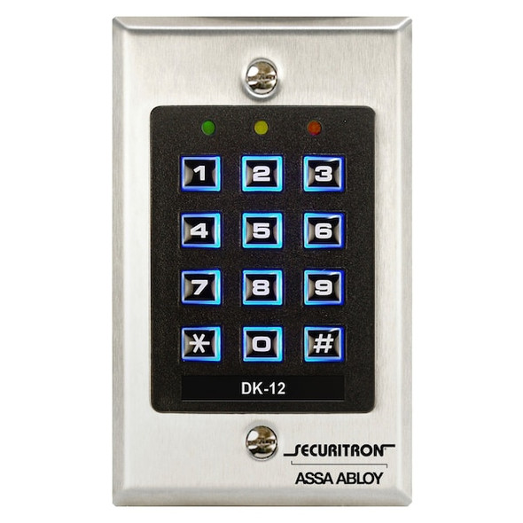 Securitron Digital Access Keypad,99 User Code DK-12