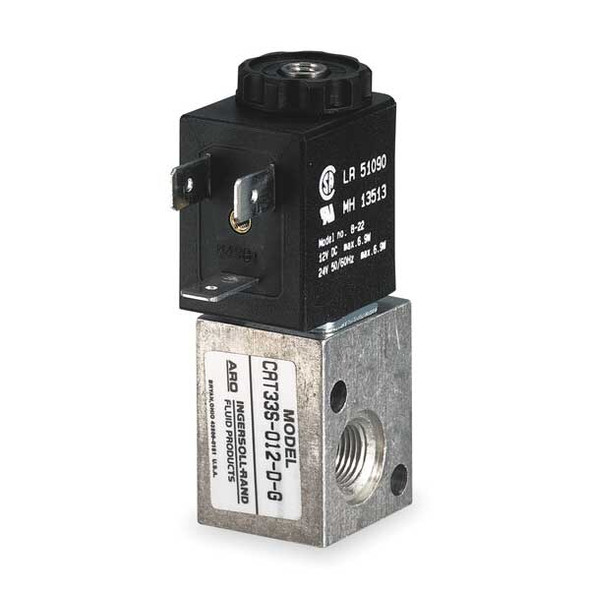 Aro Solenoid Air Control Valve,1/8 In,24VDC CAT33S-024-L