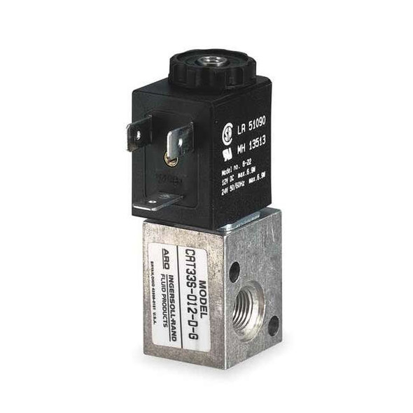 Aro Solenoid Air Con Valve,Three-Way,150 psi CAT33S-024-L