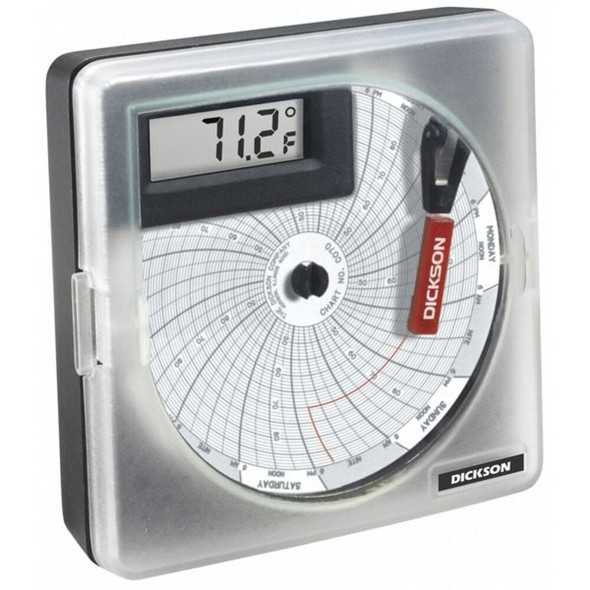 Dickson Circular Chart,4 In,45 to 90F,7 Day,Pk60 C070