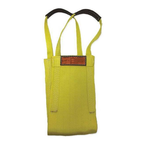 Synthetic Web Sling, Type 9, 6 ft L, 24 in W, Nylon, Yellow