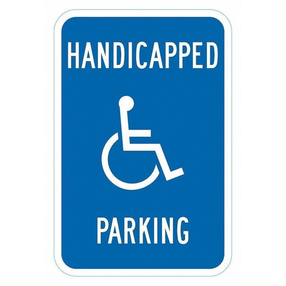 Lyle ADA Handicapped Parking Sign,18" x 12, T1-6246-HI_12x18 T1-6246-HI_12x18