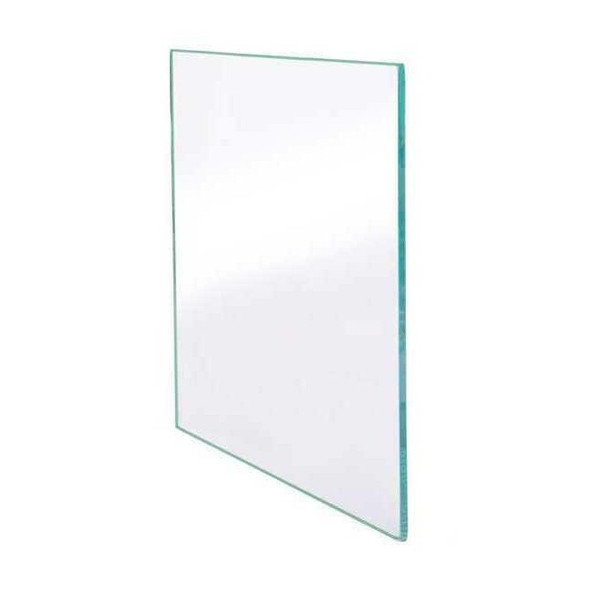 National Guard Safety Glass,11" H,1/4" Thickness L-TG-1/4" 11"x11"