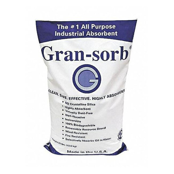 Spilltech Loose Absorbent, Universal, Cellulose, 30 gal Absorbency CELL30