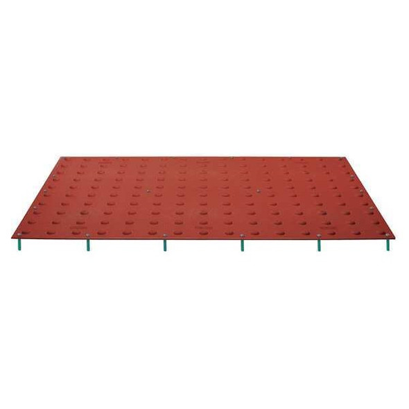 ADA Warning Pad Polymer Red, 2 ft W x 3 ft L, 7/16 in Thick