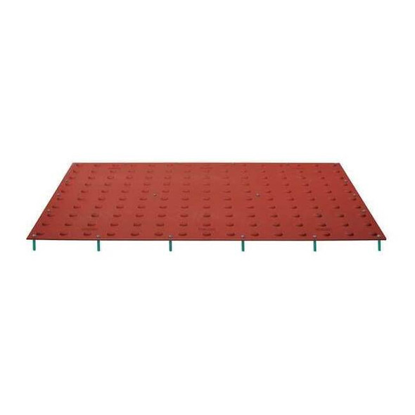 ADA Warning Pad Polymer Red, 2 ft W x 4 ft L, 7/16 in Thick