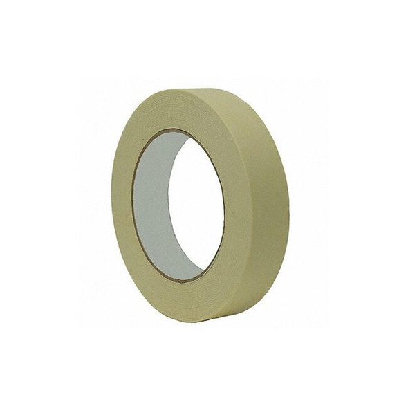 Painter's Tape, 3/4 in W x 60 yd L, 6.3 mil Thick, Tan, Rubber Adhesive