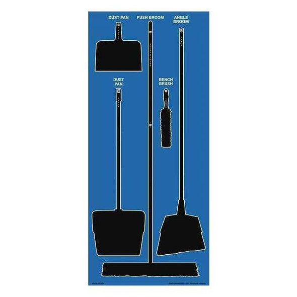 Manufacturer Varies Store-Boards,68x30 in,Black/Blue,Ultra Aluma-Lite 34GN39