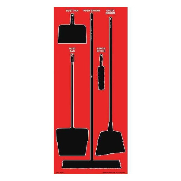 Manufacturer Varies Store-Boards,68x30 in,Black/Red,Ultra Aluma-Lite 34GN27