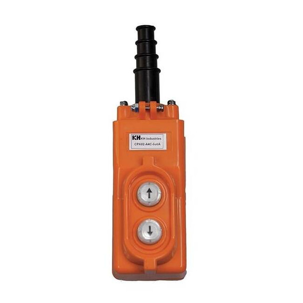 Kh Industries PendantCntrlStation,DeadEnd,2Buttn,Org CPA02-A4C-000A