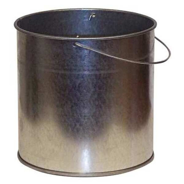 Justrite Ash Pail,1 gal.,Silver 26803