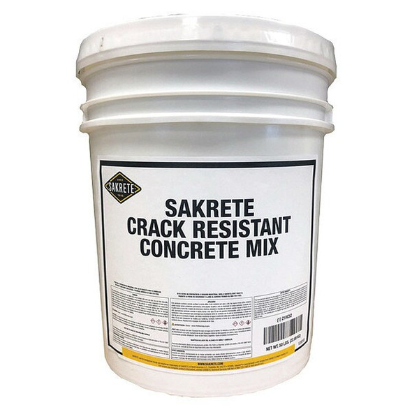 Sakrete Concrete Mix,Pail,50 lb,Crack Resistant 120018 Sakrete Concrete Mix,Pail,50 lb,Crack Resistant 120018