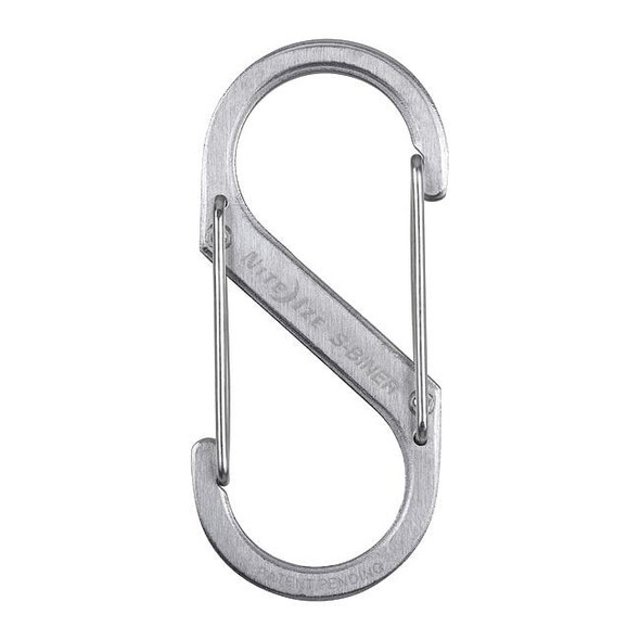 Nite Ize 2" L, Stainless Steel, Silver SB3-03-11