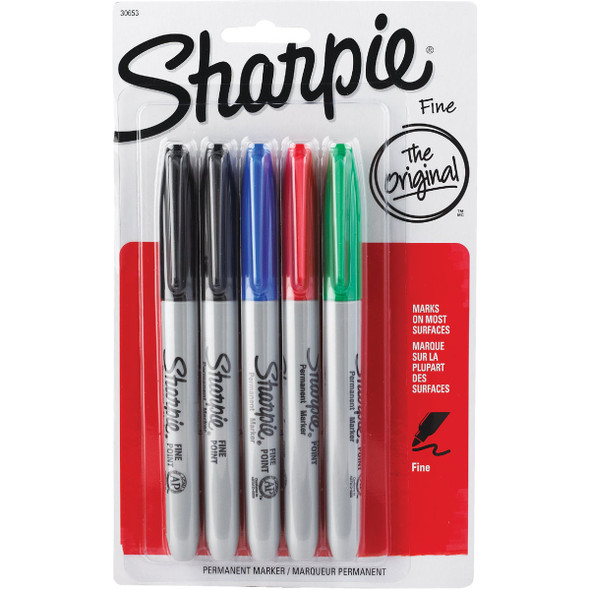 Sharpie Assorted Fine Point Permanent Marker (5-Pack) Sharpie Assorted Fine Point Permanent Marker (5-Pack)