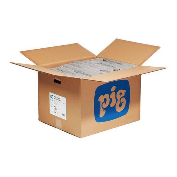 Pig Sorbent Sock, 20 gal, 3 in x 42 in, Universal, Gray, 40 PK 404